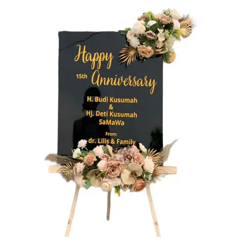 Papan Bunga Akrilik Ujunggede